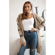 Coat with beige subtitles