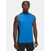 Mens Under Armour UA HG Wordmark SL-BLU Tank Top - Mens