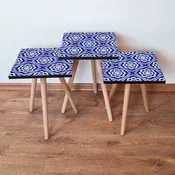 Hanah Home Set klub stocica 3Shp147, 3 komada, Šarena