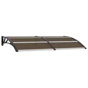MAISON CHIC Nadstrešek - Senčniki za vrata črn 200x100 cm PC, (22039606)