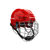 Hokejska čelada Bauer RE-AKT 55 Combo Red Senior L