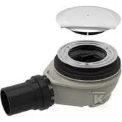 slomart Odtok za prho, d90, H80 h50, kompleten, sijajni krom