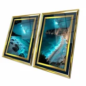 WALLXPERT Dekorativna slika u ramu (2 komada) 2P4363Kromaltinct 005