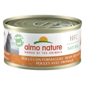 Varčno pakiranje Almo Nature 24 x 70 g - HFC Natural piščanec s sirom