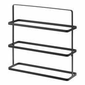 Crni široki stalak za cipele YAMAZAKI Tower Shoe Rack