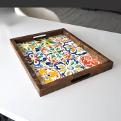 Aberto Design Poslužavnik REF032 48 x 38 x 4 cm, Šareni
