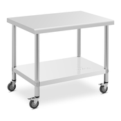 Delovna miza na kolesih - 70 x 100 cm - 155 kg nosilnosti - Royal Catering