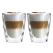 Steklene skodelice v kompletu za kapučino 2 ks 250 ml Livio Duo – Vialli Design
