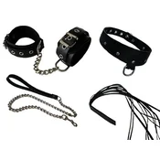 Štiridelni BDSM komplet - Leder 0002