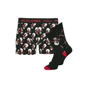 JACK & JONES Boksarice JACSNOW SKULLS zelena/temno rdeča/črna/bela
