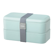HAMA XAVAX 2-delna škatla za kosilo, zlaganje, neprepustna, 500 ml na bento škatlo, pastelno modra