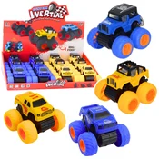 slomart Terensko avto LEAN TOYS na vleko, rumeno-modri