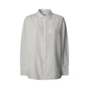 Pepe Jeans za ženske. PL304993 Srajca Chipper bela (M), Priložnostno, Lan, Dolg rokav