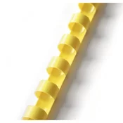 Plastične hrbtne ploščice - 19 mm, rumene barve, 100 kosov