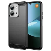Techsuit - Carbon Silicone ovitek za Xiaomi Redmi 15C 4G / Redmi 15C 5G - črna