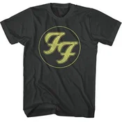 Foo Fighters Distressed FF Logo Black L Majica