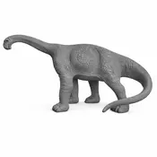 Casa Padrino Decorative Dinosaur Sculpture Brachiosaurus Gray 120 cm - Garden Figure