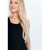 Womens tank top with cut-out on the back - black,