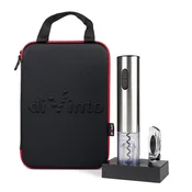 Električni odpirač vina Deluxe – Srebrni set z etuijem - diVinto - Home warming - Božič - Poroka - Za 30 let