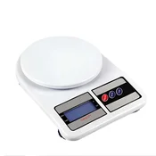 AVIZAR Digitalna kuhinjska tehtnica 10 kg Max z HD LCD zaslonom in funkcijami tare, Bela, (5000277277)