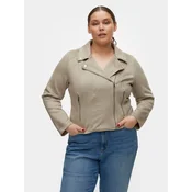 Vero Moda Curve Jakna iz umetnega usnja Jose 10308583 Siva Slim Fit
