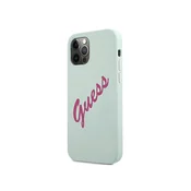 Guess GUHCP12MLSVSBF iPhone 12/12 Pro 6,1 blue fuschia hardcase Silicone Vintage (GUHCP12MLSVSBF)