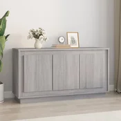 Vidaxl vidaXL Omarica, siva, hrast sonoma, 102x35x55 cm, material na osnovi lesa