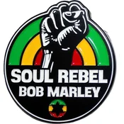 Bob Marley Soul Rebel Odznak 38 x 40 mm