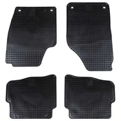 Vidaxl Avto preproga 4 szt. Črna primeren za VW POLO 2001-2009 NS Guma