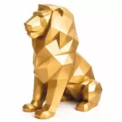 Casa Padrino XXL Decorative Sculpture Lion Gold H. 135 cm - Abstract Garden Figure