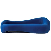 Casa Padrino luxury velvet sofa blue 280 x 105 x H. 68 cm - Living room sofa - Hotel sofa - Living room furniture - Hotel furniture - Luxury furniture