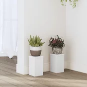 Stalci za biljke 2 kom bijeli 10x10x18 cm konstruirano drvo
