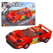 Kocke za sestavljanje športnega avtomobila Speed 329 - rdeča