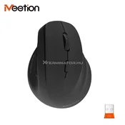 Ergonomska brezžična miška Meetion BTM010R za desničarje - črna, 2400 DPI