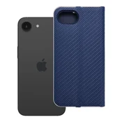OEM Ohišje LUNA Book Carbon za iPhone 16e (SE 4 2025), modro
