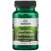 Swanson Garcinia Cambogia 5:1 ekstrakt, 80 mg, 60 kapsula