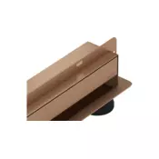 Mexen Flat Wall stenski linearni odtok 2v1 80 cm, brušeni baker - 1C30080