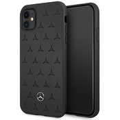 Mercedes MEHCN61PSQBK iPhone 11 6,1 black hardcase Leather Stars Pattern (MEHCN61PSQBK)