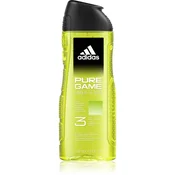 Adidas Pure Game gel za prhanje za obraz, telo in lase 3v1 400 ml