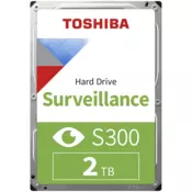 TOSHIBA S300 Surveillance Hard Drive 2TB 3.5 5400rpm 128MB SATA HDWT720UZSVA