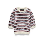 VERO MODA Pulover VMCELLA svetlo bež/svetlo modra/mauve/bordo