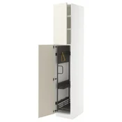 METOD Visoki element-ostava, bela/Bodbyn prljavobela, 40x60x220 cm