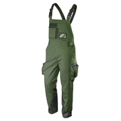slomart Delovne hlače z naramnicami NEO TOOLS CAMO olive, velikost L