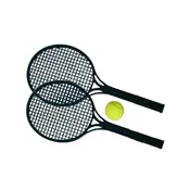 Rappa Mehka plastika za tenis črna 53cm + žogica