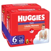 Huggies Pelene gacice Little Movers, Duo Pack (6), 15-25kg, 60 komada