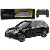 Licencirani avto na daljinsko upravljanje 1:24 Rastar Porsche Cayenne Turbo - črn