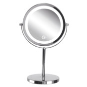 Beliani Kozmetično namizno ogledalo z osvetlitvijo LED o 20 cm VERDUN