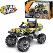 Mechanical Master 3D Quad Educational STEM Pull Back Building Blocks Car Toy - sastavljivi Quad žuti 59132