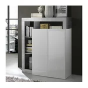 Komoda LENOR bela/siva beton