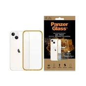 PanzerGlass Etui PanzerGlass ClearCase antibakterijsko s certifikatom Military Grade za iPhone 13/14/15 - prozorno-rumeno